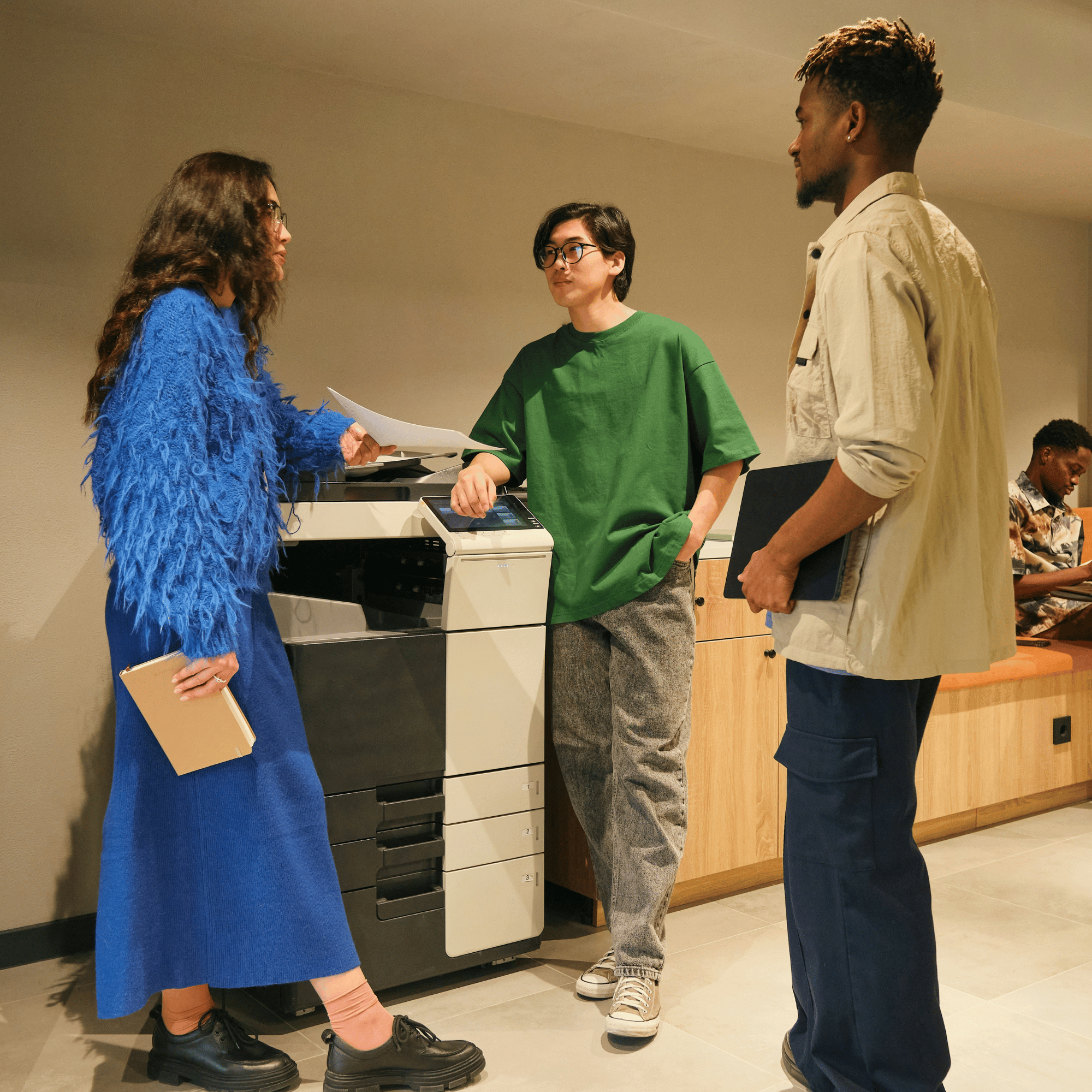 young people at the work place